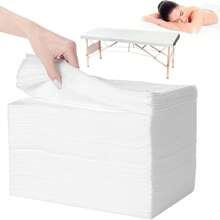Massage Table Sheets & Headrest Covers - White - View 11