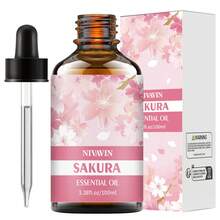 NIVAVIN 30ml/60ml/100ml Sakura Essential Oil, Floral Fragrance Plant Extract, Long-Lasting & Fresh, Suitable For Face, Body, Hands & Feet Care, Also For Aroma Diffuser, Massage, Multi-Purpose, Portable Bottle Design, Ideal Gift For Christmas, Halloween, Easter - Cherry Blossom Essential Oil - View 13