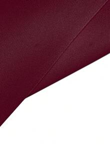Women's Pleated Solid Color Casual Pants, Fashionable & Minimalist, Spring/Summer, Woven High-Density Matte Fabric 120G, Niche Design, Slimming Effect, Premium Quality - Burgundy - View 5