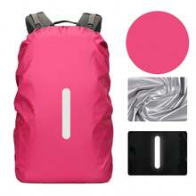 5/3/1件装 30-40升背包防雨罩，反光背包防雨罩，防尘防盗，适用于骑行、徒步、露营、旅行、户外活动、母亲节礼物、卧室装饰、花园、厨房装饰、夏季、海滩、旅行必备、房间装饰、软萌、毕业季 - 彩色 - 查看 6