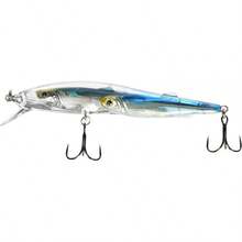 LIVE TARGET Livetarget - Anzuelo de Agua Dulce de Minnow de Vidrio - plateado/azul/verde - Ver 4
