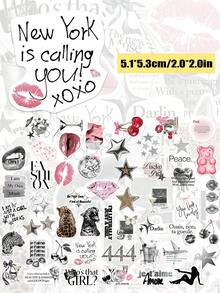 YWWBLD 50 piezas Pegatinas plateadas de "Chica Afortunada" para regalos de fiesta, decoración del hogar, recompensa escolar, regalo de cumpleaños, decoración, scrapbooking, laptop, maleta, guitarra, vaso de agua, funda de teléfono, manualidades DIY