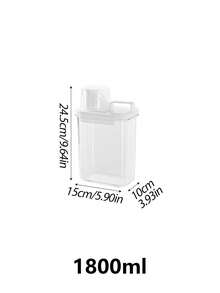 1pc/2pcs Laundry Powder Storage Box, Storage Jar With Graduated Measuring Cup, Large Capacity Storage Box, Laundry Detergent Dispensing Container, Cleaning Supplies Storage, Household Items, Suitable For Laundry Room, Bathroom, Toilet Use, Bathroom Accessories. - Multicolor - View 11