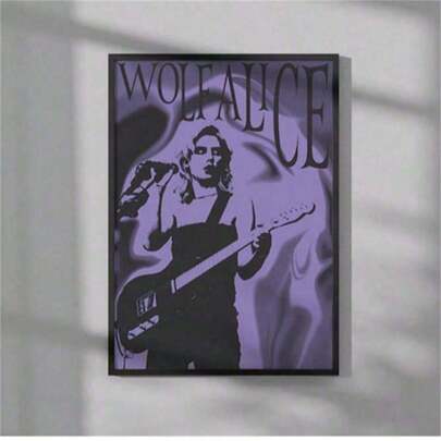 1 Pc Wall Art Wolf Alice Poster | Music Poster | Wall Art | Wall Decor-For Home Decor Enthusiasts - Room Decoration Decor For Home Gifts, Living Room, Bathroom, Bedroom,Kitchen (No Frame)
