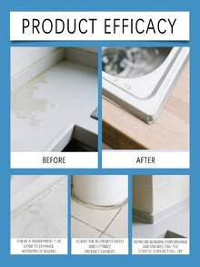 Transparent Waterproof Sealant - Quick Leak Sealing, Indoor/Outdoor Use, Forms Transparent Film, Waterproof & Durable, No Need To Break Tiles, Solves Leakage Issues In Kitchen/Bathroom/Window Sills/Walls, Suitable For Toilet & Tile Gaps, Tile Gaps Leakage, Window Sill & Balcony Leakage, Exterior Wall Waterproofing & Leak Repair, Floor Drain Edge Leakage, Bathroom Floor Gaps