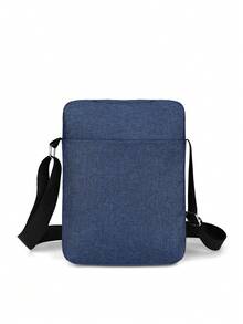 Large Capacity Fashion Men's One Shoulder Diagonal Messenger Bag, Multi-Functional Adjustable Strap Zipper Closure, Multi-Compartment Practical Storage Men's Bag Festival