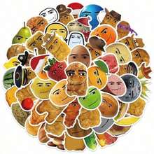 58pcs Face -Winning Smile-Chicken Nugget Meme Stickers - 彩色 - 查看 2