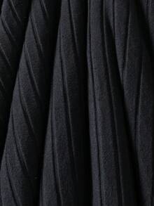 Girls Elegant Bow Collar Long Sleeve Dress, Suitable For Casual Daily Wear, Autumn - Black - View 7