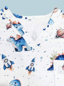 Men's Short Sleeve Shirt, Nurse/Doctor/Veterinary Uniform Top