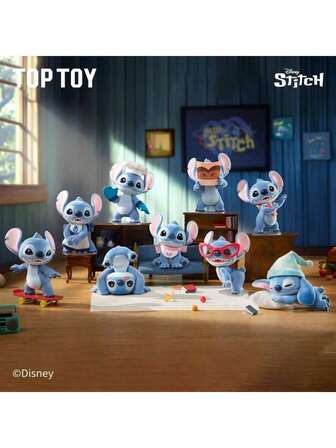  1pc Random MINISO Stitch Series Blind Box, HELLO Stitch Desktop Gift, Stitch Dress-Up Show Series, Suitable For Holiday Gifts, Home Decor, Toys