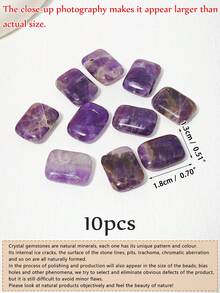 EECLYCJ 10/20 hạt đá tự nhiên hình chữ nhật 13*18mm hỗn hợp ngẫu nhiên DIY dạng hạt rời, pha lê tự nhiên, đá hình, mã não, mắt hổ, đá đốm, đá Aventurine xanh, đá thạch anh hồng, thạch anh tím, đá Sodalite nhiều màu hỗn hợp thương hiệu hòa bình may mắn năng lượng cho phụ nữ/bé gái/phụ nữ làm đồ trang sức vòng cổ vòng tay cổ điển Bohemian thủ công - 13*18mm - Xem 18