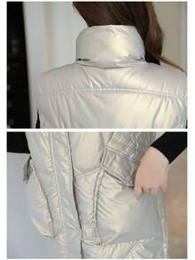 Women Winter Coats - Grey - View 4
