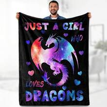 Book Lover Blanket Gifts For Women - Readers Gift Library Print Themed Throw For Teacher Kids Teen Adults Librarian Soft Fleece Cozy Couch Birthday Christmas Lightweight Blanket - Dragon 1 - View 27