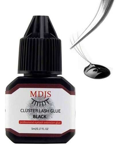 1pc Black Eyelash Extension Glue 5ml, Super Strong Hold, Waterproof, Hypoallergenic, 1 Second Drying Time Low Smoke Eyelash Glue, Can Extend Eyelashes, Professional Eyelash Extension Adhesive For 7+ Weeks, Used For Semi-Permanent Extension/Professional Eyelash Products (For Professional Use Only, Personal Use Is Prohibited)