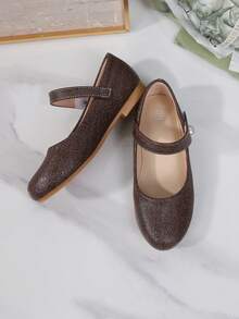 1 Pair Simple & Fashionable Flat Pearl Decor Girls Casual Outdoor Shoes