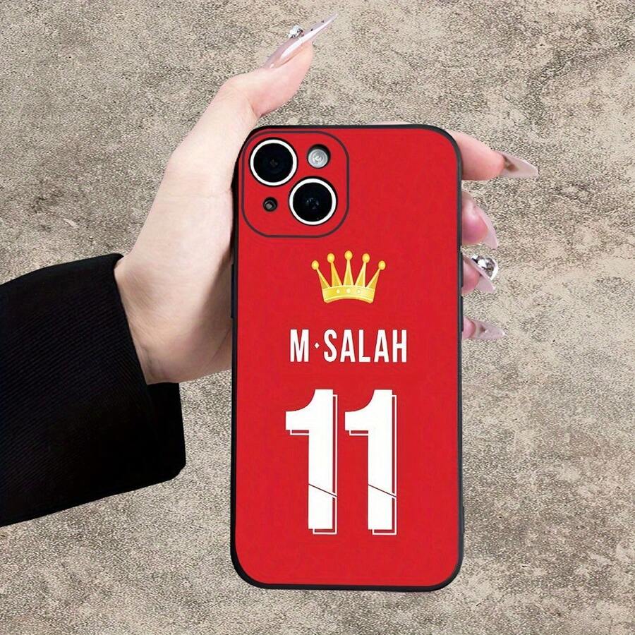 Funda de Teléfono Creativa No. 11 con Patrón de Uniforme de Equipo de Fútbol, Nueva y de Alta , Textura Mate Premium, Protección Completa de Lente, Antigolpes y Antihuellas, Compatible con iPhone 16/15/14/12/11/X/XR/XS/8/7/SE Mini Plus Pro Max Series - Mezcla de colores - Ver 1