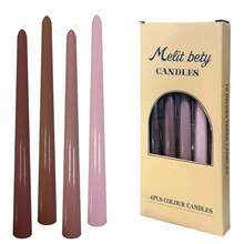 10 Inch Gradient Taper Candles,Set Of 4 Tapered Candle, Tall Candlesticks,Conical Stick Candles,Less,For Home Dinner, Party, Wedding, Halloween, Christmas (Brown Series, 10inch){Inchcolor_nameinch:InchBrownseriesinch,Inchsize_nameinch:Inch10inchinch} - Brownseries - View 7