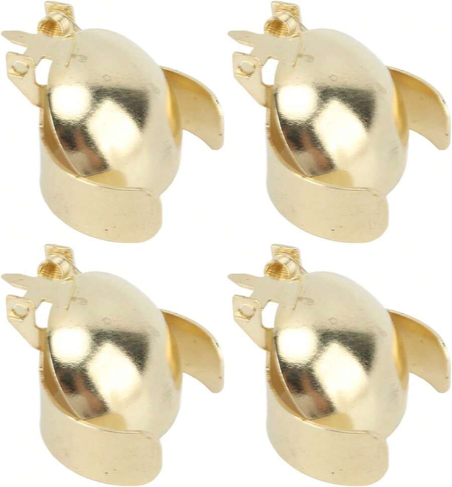 Rendon Anillo Apagador de Velas para el Hogar, 4 Uds., Tapón Automático para Velas, Accesorios para Velas de Hierro para el Hogar (Oro) - 1 - Ver 1