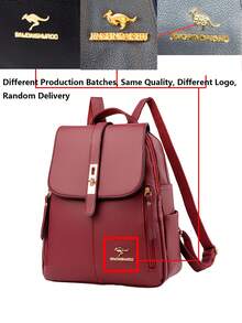 防盗PU皮革双肩包，女士钱包，多功能时尚日常包，多口袋轻便旅行包，大容量简约双肩包，便捷双肩包，适合学生、护士、教师、商务人士、旅行、通勤、购物、办公、约会、徒步、训练、工作，生日礼物、节日礼物，背包 - 彩色 - 查看 10