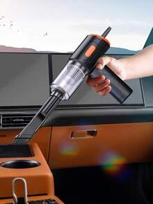 1pc Portable Wireless Multifunctional Vacuum Cleaner, 4-In-1 Vacuum/Blow/Suction/Charge, Small, USB Rechargeable, Wet & Dry Cleaning For Home And Car, Dual-Use Blower And Vacuum - Multicolor - View 1