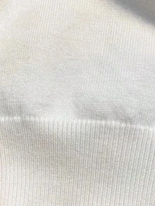 ALTZTAR 男士纯色休闲套头薄款高领长袖毛衣，秋冬款 - 白色 - 查看 3