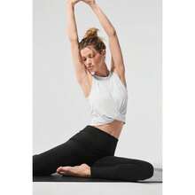 Alo Yoga Cover Tank - Black |  | Pilates Set - trắng - Xem 4