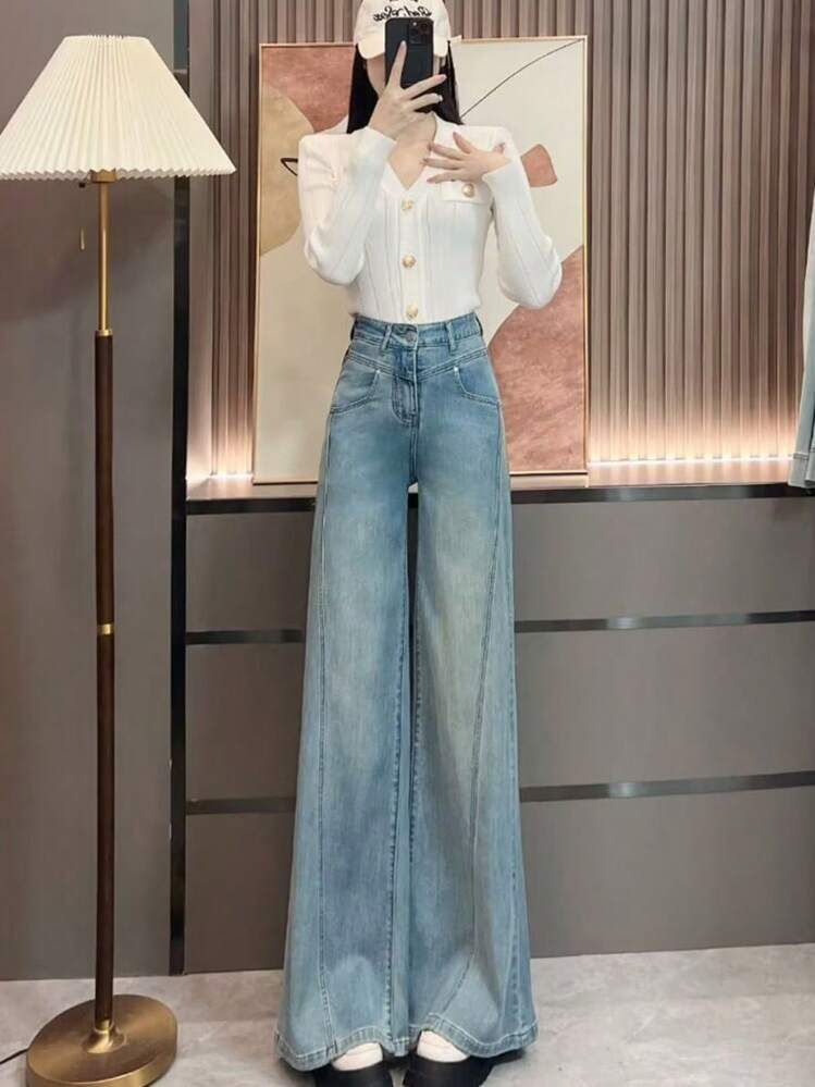 Women Jeans - Light Blue - View 5