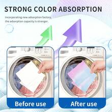 Color Catch Laundry Sheets, Prevent Color Bleeding, Maintain Clothes Original Color, Suitable For Washing Machines, Suitable For Clothes And Bedding, Dye Catch Paper For Mixed Loads, Anti-Color Transfer Sheets, For Home Cleaning And Commercial Laundry, Laundry Color Catcher, Clothes Cleaning Sheets, Drying Agent Sheets, Laundry Accessories, Laundry Mats, Fabric Care, Mixed Load Washing, Anti-Fade Protection, Color Catch Sheets, Long-Lasting Protection, Washable Color Protection - 100 chiếc - Xem 2