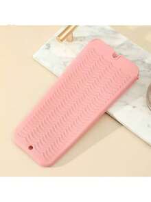 1个悬挂式硅胶耐热垫，直发器收纳袋组合化妆品收纳袋迷你包直发器旅行包，适用于扁夹、卷发棒、电卷发棒、沙龙工具箱旅行小型化妆包配件化妆刷收纳袋化妆容器化妆包旅行必备 - 彩色 - 查看 8