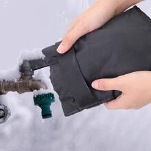 1/2 Stück Außenhahn Abdeckung - Verdickte Oxford Stoff & Baumwolle isolierte Wasserhahn Schutzhülle, wasserdicht frostschutz Zapfenabdeckung für Winterrohre, strapazierfähiger Frostschutz für Garten, Hof und Hausinstallationen