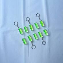 20/30/40/50pcs Plastic Spirit Level Keychains, Portable, Suitable For DIY Hobbyists And Home Decor - Green - View 3