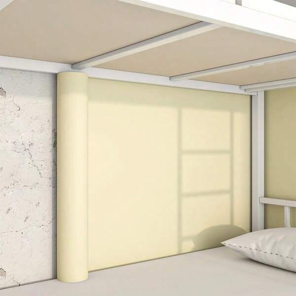 1 Roll - Matte Yellow Vinyl Wallpaper, Removable And Peel & Stick, Waterproof, Home Decor For Living Room, Bedroom, Art Wall, Wall Decals, 15.7*118.1 Inches