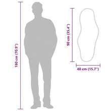 vidaXL Wandspiegel Schwarz 90x40 Cm