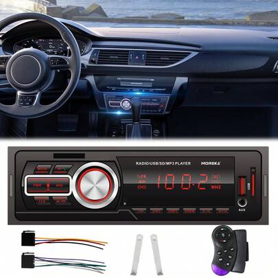 Reproductor Bluetooth para coche, Reproductor MP3 para coche, Pantalla LED, Regalo de Navidad