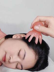 章鱼按摩梳，符合人体工学的头皮及身体按摩器，采用灵活的八臂设计，是一款手动深层组织按摩工具，带有八个按摩爪，可用于背部、颈部和手掌按摩 - 家用水疗及旅行必备 - 彩色 - 查看 5