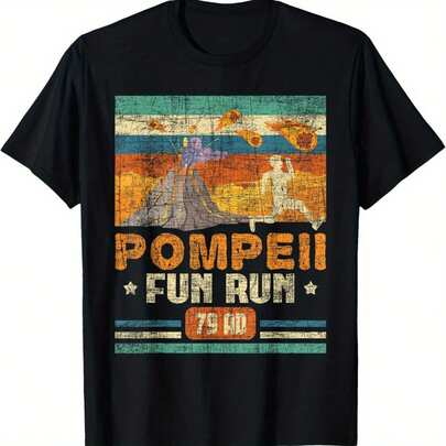 Camisas Engraçs Vulcão Pompeia Corrida Drtida - Geografia Vulcanologista Camisa Vulcanologia-