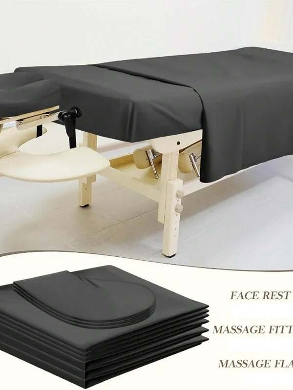 TOEDO 3 PiecesMicrofiber Massage Table Set - Salon Spa Facial Bed Covers