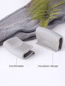 2个装硅胶锅柄套，耐高温耐磨锅柄套，锅柄隔热套，锅盖/平底锅防滑套，煎锅/平底锅硅胶隔热手柄套，防滑锅柄套，防止烫伤，适用于锅和炒锅的耐热手柄套，锅柄隔热套，通用厨房炊具替换装