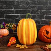Adornos De Calabaza para DecoraciN De Halloween Calabazas Artificiales De Resina Naranjas Adornos De AcciN De Gracias 19X14Cm Accesorios De Falsas - 23x15 centímetros - Ver 8