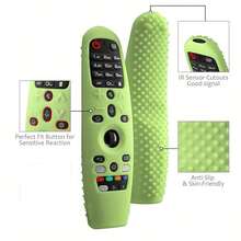 硅胶电视遥控器保护套，防尘防震。易于清洁，夜光设计，为您的遥控器提供安全保护。 - remote control case - 查看 6