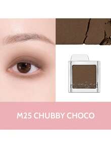 Rom&nd Romand Slide In 單色眼影 M25 CHOCO，絲滑易暈染粉質，透亮自然妝感，不掉粉持久，便攜式滑蓋盒適合旅行，適合新手日常使用，K-Beauty 韓系彩妝，Olive Young，禮物，1.8g/0.06oz - M25 CHUBBY CHOCO - 查看 5
