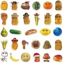 58pcs Face -Winning Smile-Chicken Nugget Meme Stickers - 彩色 - 查看 5