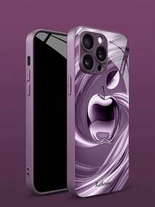 1 ốp lưng điện thoại tùy chỉnh với thiết kế Apple màu tím bóng bẩy, chất liệu kính cường lực, tương thích với iPhone 17 Pro Max/17 Air/16/15/13/12/11/XS Max/6 7 8 Plus, S25 Ultra/S24 FE/S23 Plus/S22 Pro/S20/S21 FE, tùy chỉnh cao cấp dành cho doanh nhân, in ấn độ nét cao thời trang, quà tặng ngày lễ, quà sinh nhật, quà cho cặp đôi, thú cưng, bạn bè, bạn học, bạn gái, anh em, gia đình, ốp lưng điện thoại dễ thương. - Màu tím - Xem 4