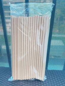 100pcs/Pack Compostable Paper Straws - 19.56 Cm Long Drinking Straws For Coffee, Tea, And Beverages,Perfect For Valentine's Day, Party Supplies,Perfect For Valentine's Day, Back To School,Party Supplies - Multicolor - View 10