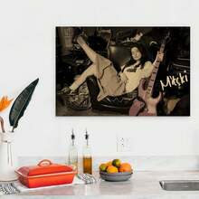 1张Mitski复古美学音乐海报，高品质高清微喷帆布墙画，防水房间装饰，通用节日礼物，12x16英寸（不含框） - 彩色 - 查看 2