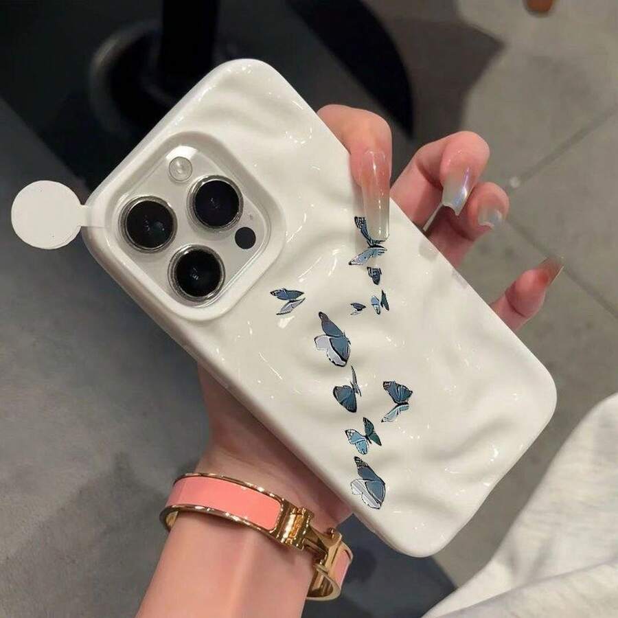 Funda para phone, compatible con phone 16, 15 Pro/14/13 y 12 Pro. Resistente a golpes. Cobertura total con estampado de meteorito. - Blanco - Ver 1