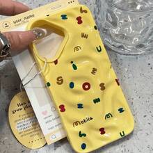 Funda protectora con diseño tridimensional de meteorito, suave y elegante, compatible con phone 15, 16 Pro Max, 16, 15 Pro, 14 Plus, 13, 12 Pro, 11 Pro, 12, 13, 16e, 17, 17 Pro, 17 Pro Max y 17 Air. Material duradero y ligero. - Amarillo - Ver 4