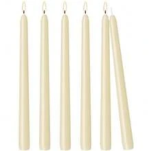 10 Inch Ivory Taper Candles 6 Pack, Unscented And Less Tall Candlesticks For Household, Wedding, Party And Home Décor Candlesticks{Inchcolor_nameinch:InchIvoryinch,Inchsize_nameinch:Inch12Inch-6Countinch} - Ivory - 查看 1