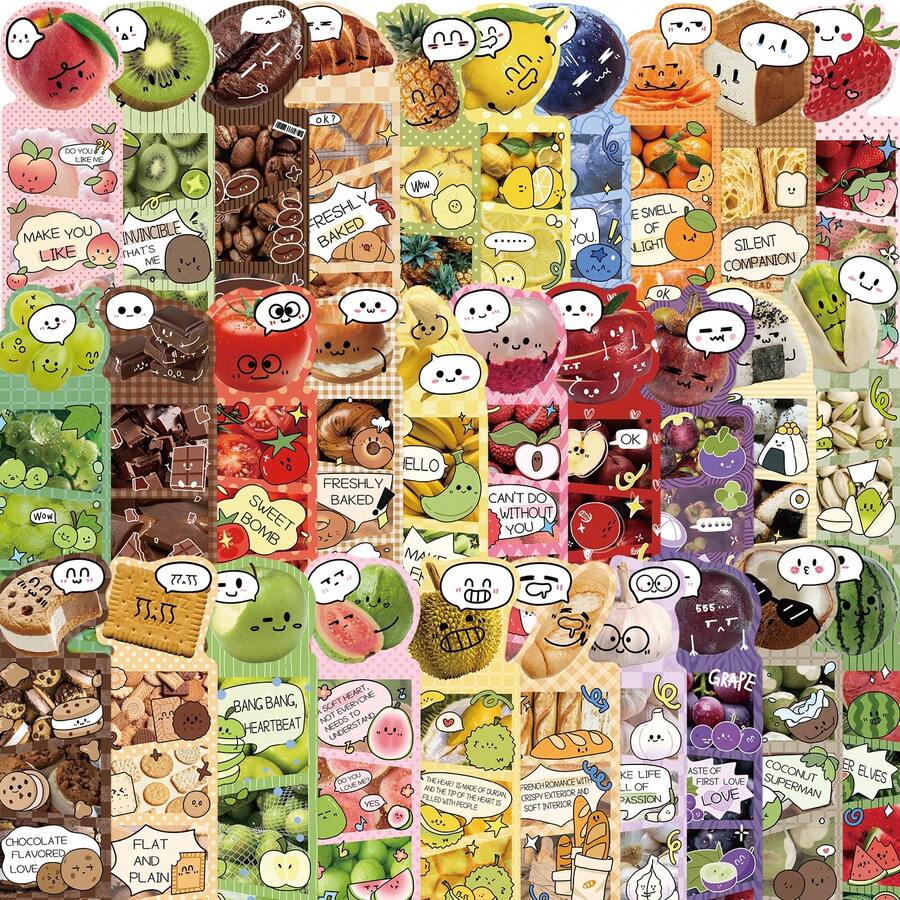 30PCS Food Fruit Biscuits Bookmarks Funny Dessert Bookmark Paper Card Marking Bookmarks Book Lovers Gift Reading Supplies - 1 Set - View 1