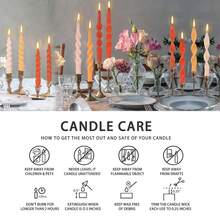 Colorful Candlestick Spiral Taper Candle,  7.2inches Handcrafted Twisted Candlesticks Short Taper Candles Unscented Candle Sticks For Wedding Home Dinner Women Gifts,2S-Yellow Orange{Inchcolor_nameinch:InchYELORGinch,Inchsize_nameinch:Inch7INCHinch} - 耶洛格 - 查看 8